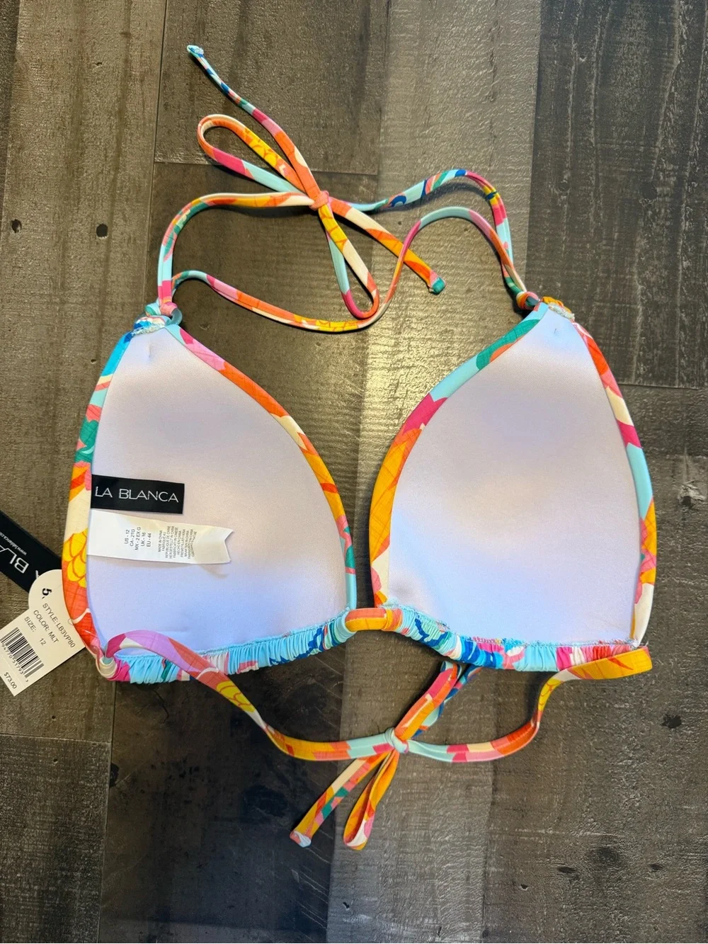 NWT La Blanca Island Goddess Breezy Beauty Floral Triangle - Multiple sizes